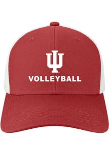 Indiana Hoosiers Volleyball Mid Pro Trucker Adjustable Hat - Red