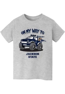 Vive La Fete Jackson State Tigers Youth Grey On My Way Short Sleeve T-Shirt