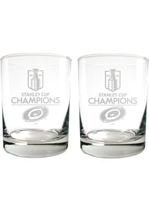Carolina Hurricanes 2026 Stanley Cup Champions 2pc 14oz Rock Glass - White