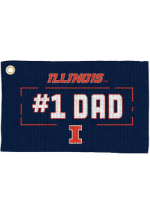 Illinois Fighting Illini #1 Dad Waffle Golf Towel