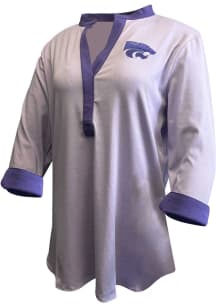K-State Wildcats Womens Houghton+ Long Sleeve Lavender Dress Shirt