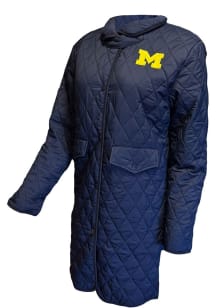 Michigan Wolverines Womens Blue Pine Light Weight Jacket