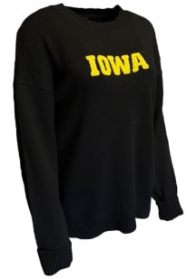 Iowa Hawkeyes Womens Black Jennifer Long Sleeve Sweater