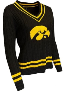 Iowa Hawkeyes Womens Black Cypress Long Sleeve Sweater
