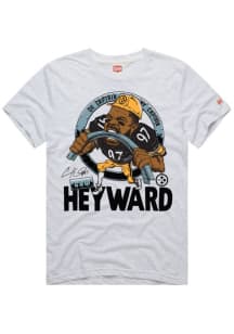 Cam Heyward Pittsburgh Steelers Ash Signature Short Sleeve Fashion Player T Shirt