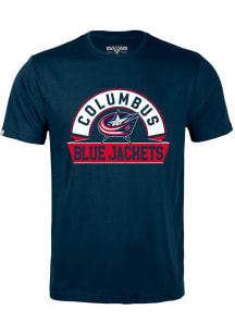 Levelwear Columbus Blue Jackets Navy Blue Richmond Banner Arch Short Sleeve T Shirt