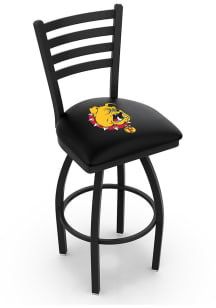 Ferris State Bulldogs High Back Swivel Pub Stool - Black