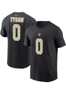 Jordyn Tyson New Orleans Saints Black Home Short Sleeve Player T Shirt