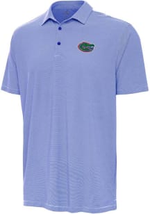Antigua Florida Gators Mens Blue Twine Short Sleeve Polo