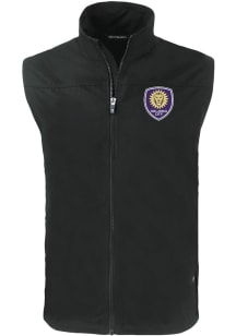 Cutter and Buck Orlando City SC Mens Black Charter Sleeveless Jacket