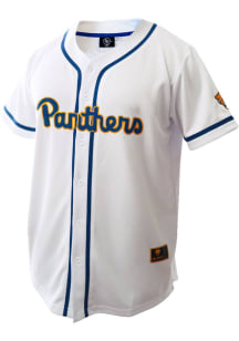 Genuine Collective Pitt Panthers Mens White Embroidered Baseball Jersey