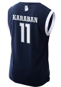 Alex Karaban  Genuine Collective UConn Huskies Navy Blue NIL Jersey