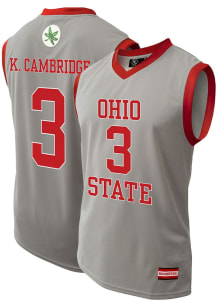 Kennedy Cambridge  Genuine Collective Ohio State Buckeyes Grey NIL Jersey
