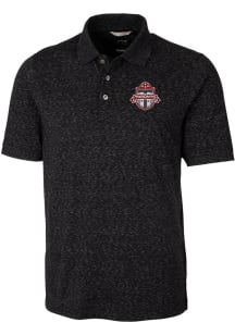 Cutter and Buck Toronto FC Mens Black Advantage Space Dye Short Sleeve Polo
