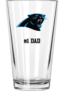 Carolina Panthers Dad 16oz Pint Glass - White