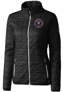 Cutter and Buck Inter Miami CF Womens Black Rainier PrimaLoft Heavy Weight Jacket