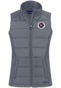 Cutter and Buck New England Revolution Womens Graphite Evoke Vest