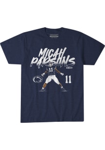 Micah Parsons Penn State Nittany Lions Navy Blue Name and Number Pose Short Sleeve Fashion Player..