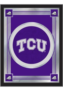 TCU Horned Frogs Logo Hanging Back Bar Mirror