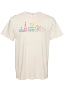 Kansas City Womens White Colorful Icons Short Sleeve T-Shirt