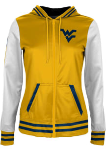 ProSphere West Virginia Mountaineers Womens Gold Letterman Light Weight Jacket