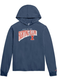 Illinois Fighting Illini Mens Navy Blue Welcome Home Long Sleeve Hoodie