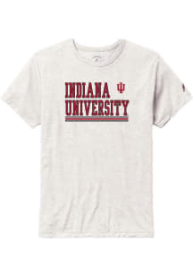Indiana Hoosiers White Bandwidth Seal Short Sleeve Fashion T Shirt