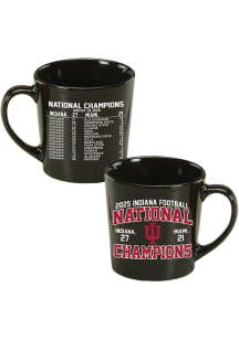 Indiana Hoosiers 21oz 2025 Scoreboard Nat Champ Perfect Season Nicholas Mug Ceramic Mug - Black