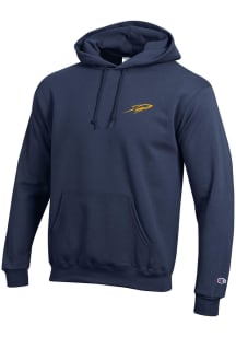Champion Toledo Rockets Mens Navy Blue Secondary Rocket Logo Long Sleeve Hoodie