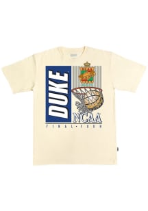 SLAM Duke Blue Devils Ivory Basketball Deep Cuts Heavyweight Short Sleeve Fashion T Shirt