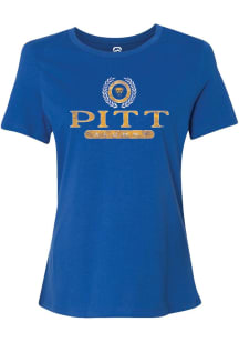 Summit Sportswear Pitt Panthers Womens Blue Alumni Short Sleeve T-Shirt