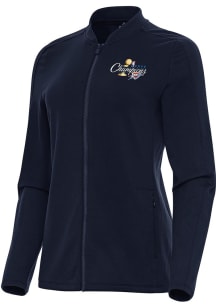 Antigua Oklahoma City Thunder Womens Navy Blue 2025 Finals Champions Continual Light Weight Jacket