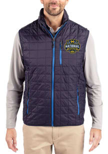 Cutter and Buck Michigan Wolverines Mens Navy Blue 2026 MBB Champions Rainier PrimaLoft Sleeveless..