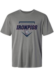 Summit Sportswear Lehigh Valley Ironpigs Youth Graphite Homeplate Short Sleeve T-Shirt