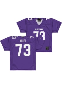 Oliver Miller  Campus Ink K-State Wildcats Purple NIL Football Jersey