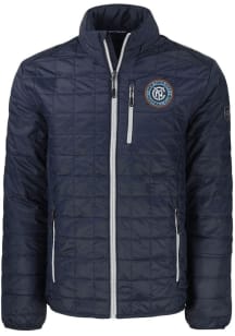 Cutter and Buck New York City FC Mens Navy Blue Rainier PrimaLoft Medium Weight Jacket
