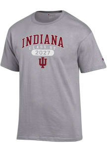 Champion Indiana Hoosiers Grey Class of 2027 Jersey Short Sleeve T Shirt