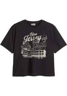 Where I’m From New Jersey Womens Black New Jersey Diner design Short Sleeve T-Shirt