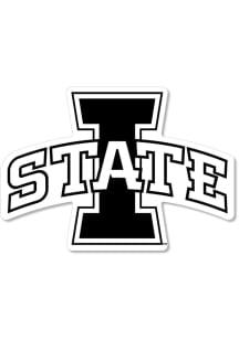 Iowa State Cyclones 6 Inch Logo Auto Decal - Black