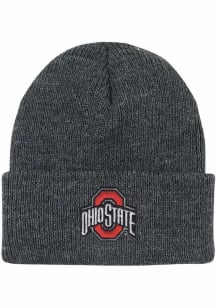LogoFit Ohio State Buckeyes North Pole Baby Knit Hat - Dark Grey