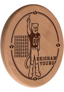 BYU Cougars Laser Engraved Sign - Brown