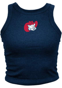 Where I’m From Arizona Wildcats Womens Navy Blue Mascot Logo Tank Top