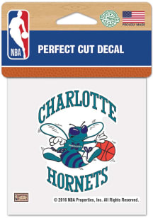 Charlotte Hornets 4x4 Auto Decal - Teal