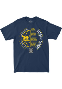 Michigan Wolverines Youth Navy Blue 2026 National Champs Heroes Fashion Player Tee