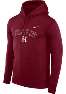 Nike Harvard Crimson Mens Crimson Arched team name Hood