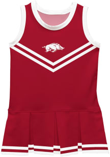Vive La Fete Arkansas Razorbacks Toddler Girls Cardinal Cheer Sets Cheer Dress