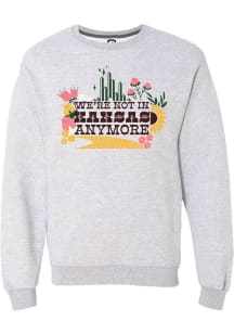 Summit Sportswear Wizard of Oz Womens Grey Not in Kansas Anymore Crew Sweatshirt