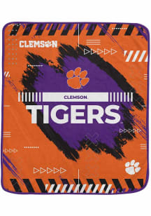 Clemson Tigers Game tech 60 x 72 Fleece Blanket - Orange