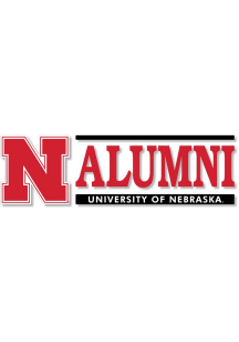 Nebraska Cornhuskers 6x2 Alumni Auto Decal - Red