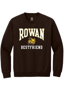 Summit Sportswear Rowan University Mens Brown Best Friend Long Sleeve Crew Sweatshirt